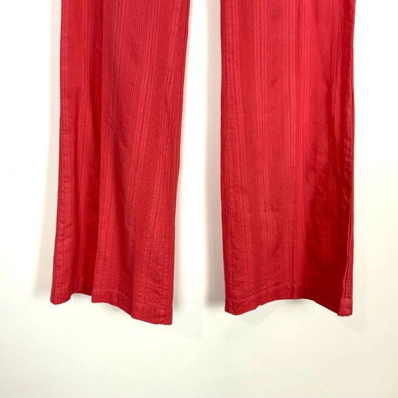 Billabong Coral Red Cotton Elastic Waist Beach Vacation Pants Small - Picture 4 of 16